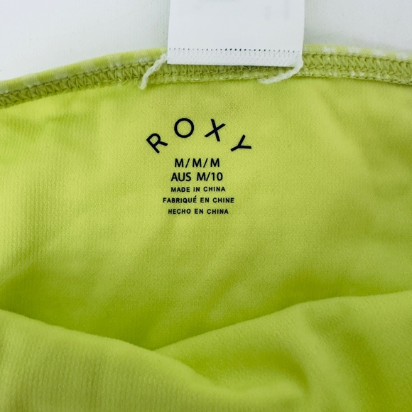 ROXY Beautiful Sun Lime-aide Checkered Moderate Coverage Bikini Bottom M… - Picture 3 of 6